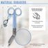JJ LMS Nursing Scissors - Medical scissors- Blunt Tip Scissors - Stainless Steel - Design - Distinctive Keyring (Blue)