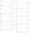 EASEPRES 8 Pack Clear Single Pocket Hanging File Organizer, Plastic Wall Mount Paper Holder for Office, School, Home