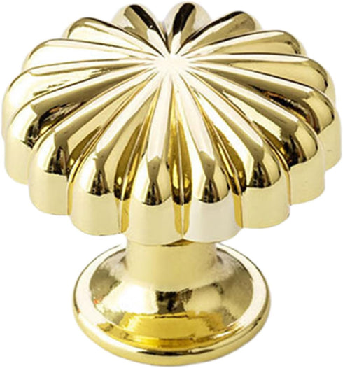 Zeizafa Furniture Decor Handles Modern Zinc Alloy Dresser Knob Pumpkin Pattern Bedside Cabinet