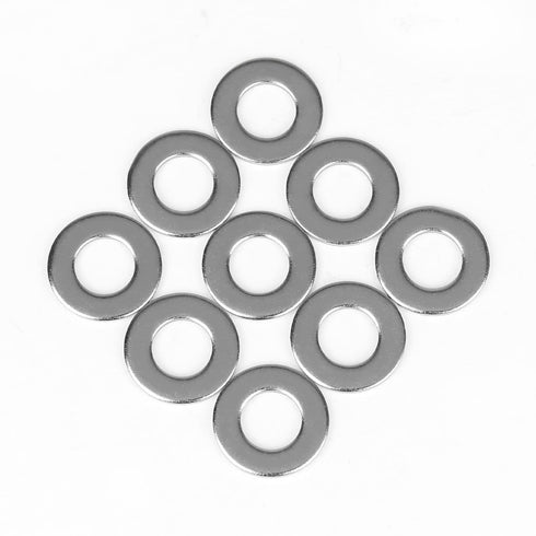 1/4 Inch Flat Washer - 304 Stainless Steel Flat Washers, 100 Pieces