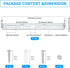 4 Packs Kit,5.1 inch etc.(130x19.5mm) Universal Light Fixture Mounting Bracket Square Ceiling Light Plate Wall Mounting