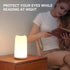 Touch Bedside Table Lamp, 3 Way Dimmable Small Lamp with RGB Mode for Bedroom, LED Lamp with Warm White Lights.