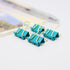 Mini Paper Clip Binder Clips, 100 Pack Small 15mm (5/8 Inch) Office Clips in Blue-Green