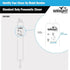 Wright Products Standard Duty Pneumatic Screen & Storm Door Closer, White
