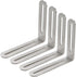 Xiaoyztan 4 Pcs Slotted L Corner Brace Stainless Steel Reinforced Brackets Adjustable
