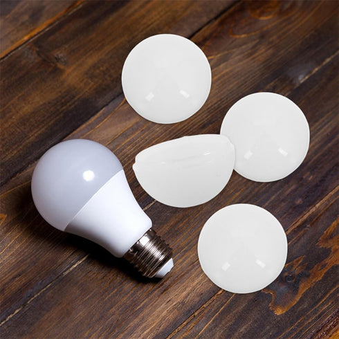 10pcs Toyvian Plastic Lamp Shade Vanity Light Globe Replacement Half Sphere Cover for Bathroom Makeup Mirror Wall