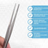 6" (15.24 cm), Precision Blunt Serrated Tips Stainless Steel Thumb Forceps Tweezers Comfortable Ridged Handle