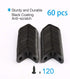 60pcs 12x12mm uxcell Angle Bracket Metal Black Corner Brace Fastener L Shaped Right Angle Brackets Corner Protector