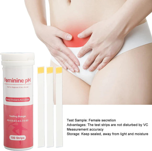 100pcs Ejoyous Vaginal PH Test Strips for Women, Vaginal Health PH Test Strips, Disposable Intimate Health Prevent
