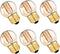 G40 G14.5 E26 LED Bulb Amber 1W Low Watt Edison Bulb 10 Watt Warm White 2200K Vintage LED Globe Night Light Bulb, 6 Pack