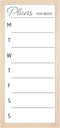 MCS Dry Erase Weekly Planner, 14x30 Natural Framed Calendar Whiteboard for Family Weekly Planning
