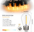 S14 Bulbs, 1W S14 Bulbs, E26 Bulbs, 2200K 70LM Non-Dimmable 15 Pack Replacement LED Light Shatterproof & Waterproof LED