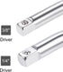 uxcell 1/4" & 3/8" Drive Socket Breaker Set, L Shape Extension Bar Wrench, CR-V