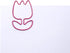 Tulip Flower Shaped Paper Clips, 100 Count Pink, Great for Collectors or Office Gift in Round Tin