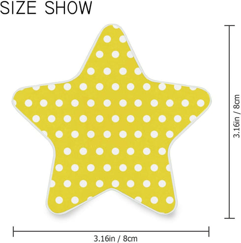 Burbuja 0.2W Polka Dots Yellow White LED Night Light Plug into Wall Star-Shaped Nightlight Dusk to Dawn Auto Sensor