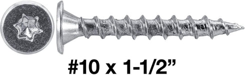 Jake Sales Brand - #10 x 1-1/2" Low Profile Pancake Head ~250 Screws for Wood to Metal Roofing