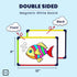 Small White Board Dry Erase Board for Kids - Portable 9"x12" Lapboard with 4 Markers Included for School