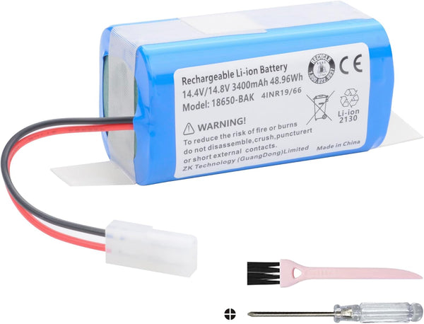 3400MAH Vacuum Cleaner Battery for Xiaomi MI G1, Phicomm X3, PUPPYOO R30, FLYCO FC9601