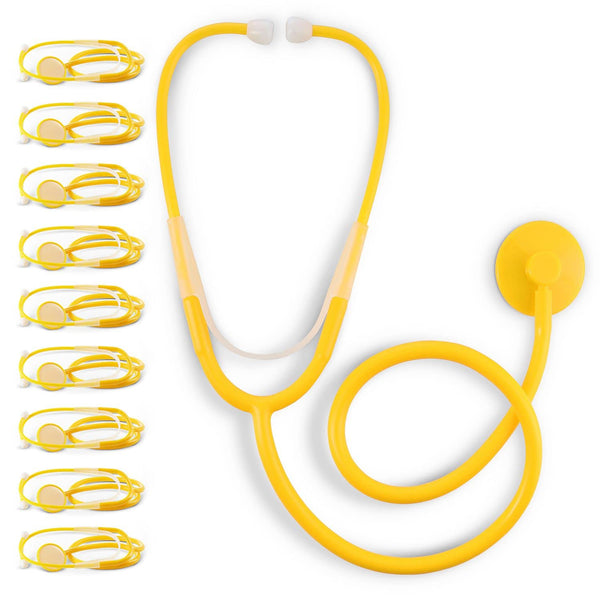PrimaCare DS-9294 Disposable Stethoscope with Sound Sensitive Chestpiece and 22" PVC Tubing,