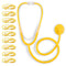 PrimaCare DS-9294 Disposable Stethoscope with Sound Sensitive Chestpiece and 22" PVC Tubing,