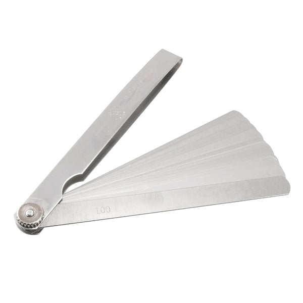 uxcell 6" Long Metric Filler Feeler Gauge, 0.02 to 1mm Thickness