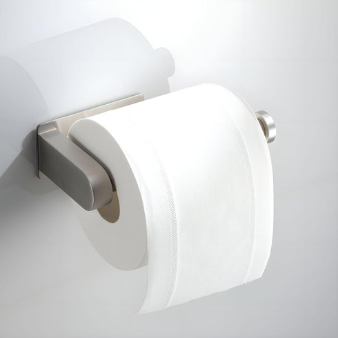 YIGII Self Adhesive Toilet Paper Holder, Bathroom Toilet Paper Holder Stand, Stainless Steel Brushed