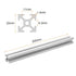 uxcell 4 Pcs T Slot 2020 Aluminum Extrusion Profile European Standard 200mm x 20mm Linear Rail Extrusion Frame for 3D Printer, CNC, DIY (Silver Tone)