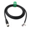 M12 A-Coded 5 Pin Female Actuator Sensor Electrical Cable, 3m for Industrial Control Automation, Network, CANopen