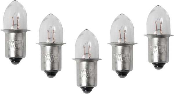 LED Light Bulb, 5pcs, 4D 4.8V 0.75A Bayonet Base Krypton Replacement for Flashlight