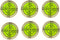 6 pcs Bubble Spirit Level, 32x7mm Circular Level Bubble for RV, Travel Trailer, Tripod, Phonograph