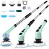 Electric Spin Scrubber,Cordless Cleaning Brush Spin Scrubber,Power Scrubber 2 Adjustable Speeds,7 Replaceable