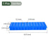 YOKIVE Tube Rack, Double Panel with Lid Plastic Test Tube Rack Holder | Great for 11mm, 7.5mm Lab Test Tube(Blue, 60-Sockets)