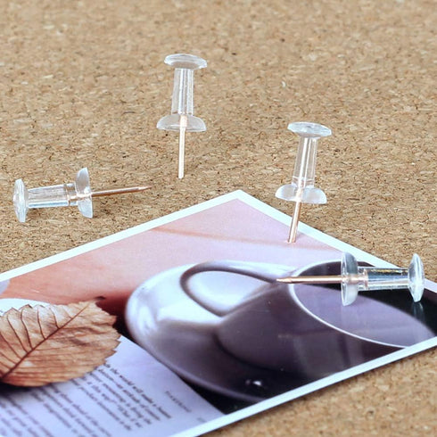 Binder Clips Paper Clips Push Pins Sets with Box for Office, School and Home Supplies (Rose Gold)