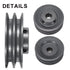 uxcell 2AK46-7/8 V-Belt Sheave, 7/8"Bore, 4.45"OD Double Groove Cast Iron Sheave for 4L or A Belt