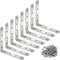 8 Pcs Stainless Steel L Bracket 5 x 5 inch Heavy Duty