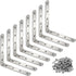 8 Pcs Stainless Steel L Bracket 5 x 5 inch Heavy Duty