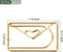 YOKIVE 20 Pcs Gold Envelope Shape Paper Clips, Great for Daily Use, Keep Desk Neat, Art, Home