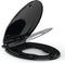 White Elongated Toilet Seat, Slow Close Toilet Cover Seat for Easy Clean