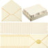 Jetec 50 Set A7 Business Mailing Envelopes with Gold Border, 5x7 Cards, Gold Stickers for Gift Cards, Invitations