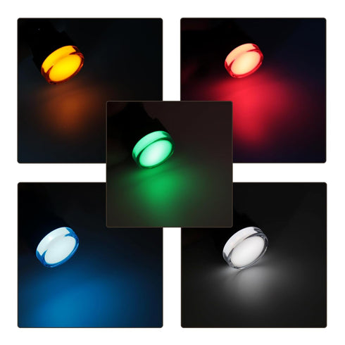 LED Indicator Light AC/DC 110V 20mA Flush Panel Mount Red, 10 Pcs
