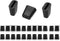 Tufeifrank 25pcs Hard Rubber Feet for Sink Grid Sink Protecter Black Rubber Wire