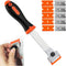 DEKEones Razor Blade Scraper, Long Handled Tool with 10 Extra Replacement Blades for Cleaning