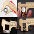 Brass Pocket Caliper - Double Scale Sliding Gauge, Mini Vernier Caliper for Measuring Jewelry