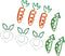 STOBOK 9pcs Carrot Paperclip, Fun Cartoon Paper Clips, Decorative Small Binder Clips, Mini Paper Fruit Decor