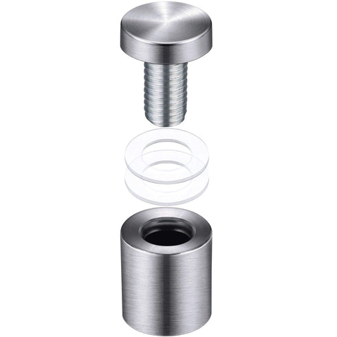 Pelopy 8 Pcs Sign Standoff Screws, Stainless Steel Wall Mounts for Glass Acrylic Nail
