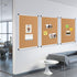 VIZ-PRO Cork Notice Board, 24 x 18 Inches, 3 Pack with Silver Aluminium Frame