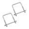 2 Sets 304 Stainless Steel Square U-Bolts with M10 Nuts, Accessories for Automobiles Trailer and Boat Trailer