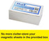 MagX Magnetic Business Card with Adhesive Backing, 50-pack Self Adhesive Magnets, 3.5 x 2 Inch