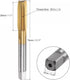 uxcell Straight Flute Taps, M10 x 1.5 Metric Left Hand Titanium Coated M35 Cobalt High Speed Steel Machine Tapping Screw Thread Milling Tap Machinist Repair Threading Tool