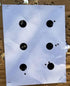 SMARSTICKER 1 Inch Round Blank Black Shooting Target Pasters - 1,000 Permanent Color Coding Circle Dot Labels
